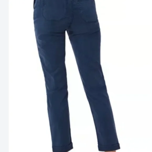 PAIGE Christy Navy Drawstring‎ Waist Pants Women's Size 25 - Picture 4 of 13